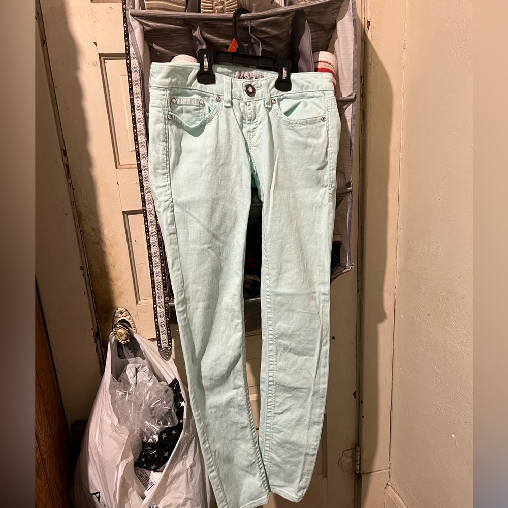 Light green day trip jeans